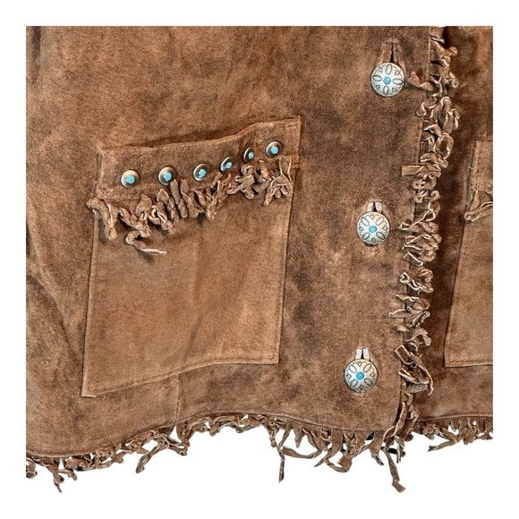 MontanaCo Western Suede Coat in Chocolate Brown NWT - Picture 3 of 6